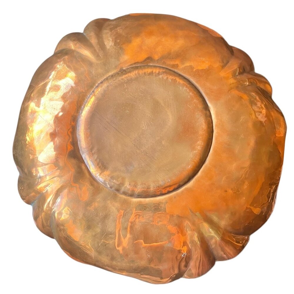 Vermont CCV Hand-Hammered Copper Decorative Plate 507 VTG 13” D French Country - Picture 4 of 6